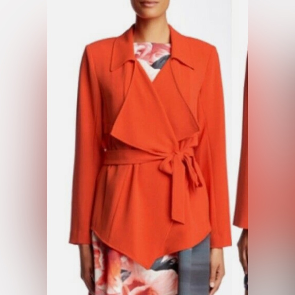Vicent Camuto Open Front Over Jacket Women’s Wrap Bleizer